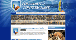 Desktop Screenshot of basketpontremoli.it