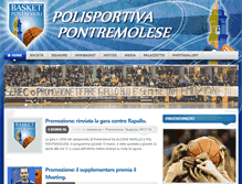 Tablet Screenshot of basketpontremoli.it